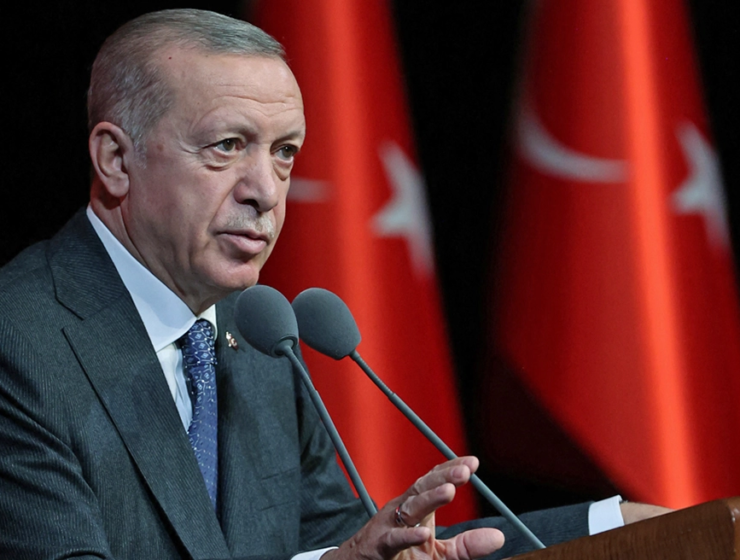 Turkish President Recep Tayyip Erdoğan Tayfun missile