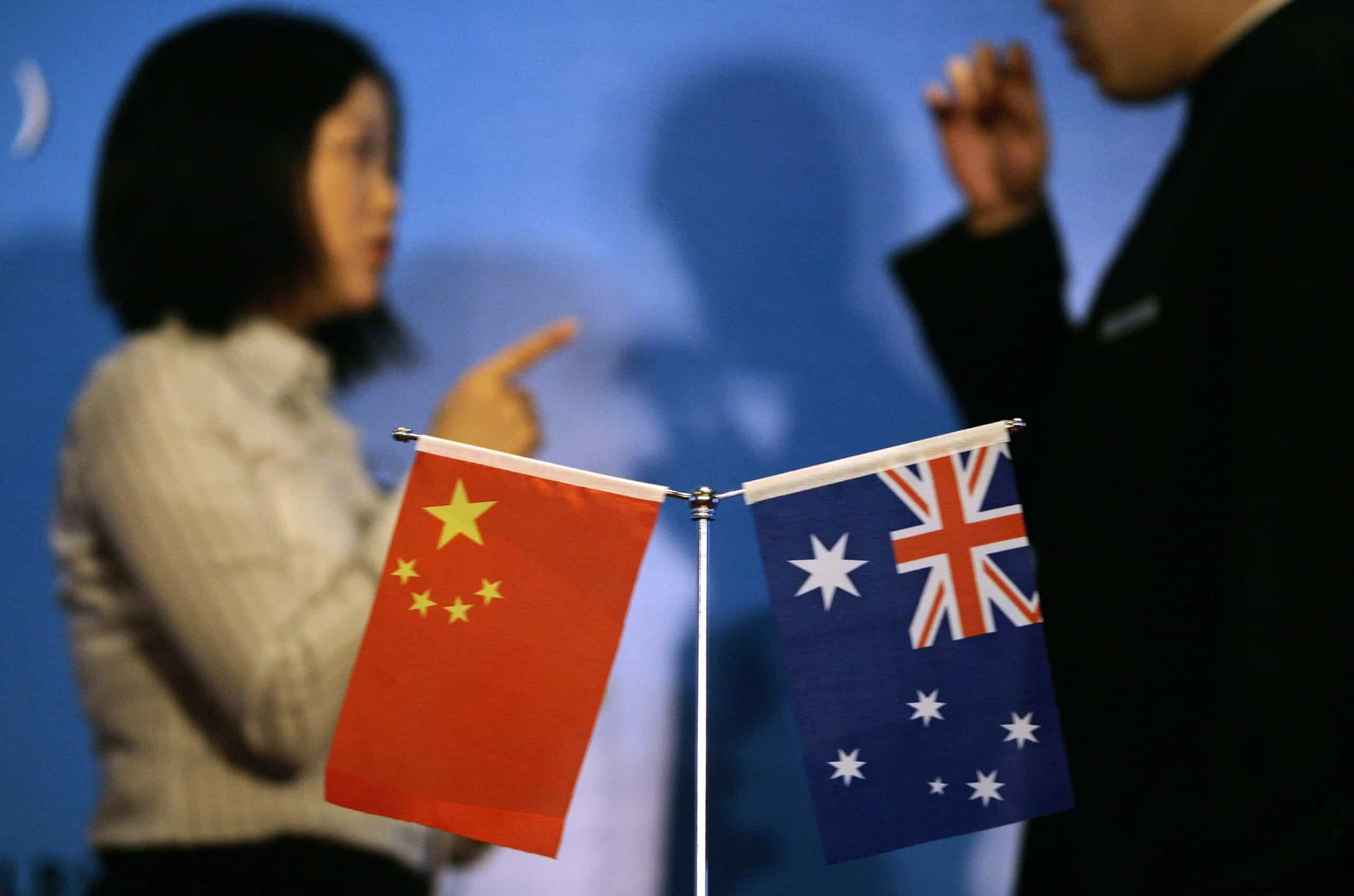 Chinese Australian flags China