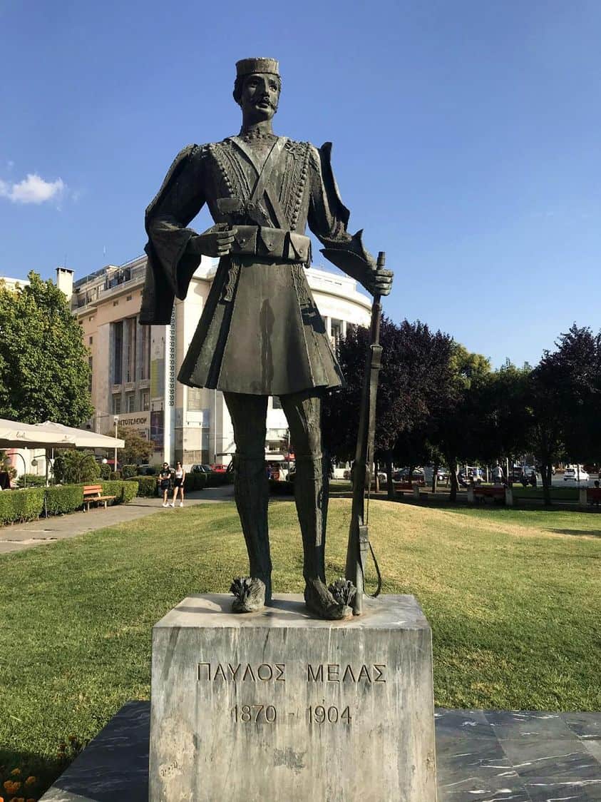 Pavlos Melas statue Thessaloniki