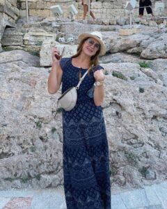 Brooke Shields in Athens, Greece