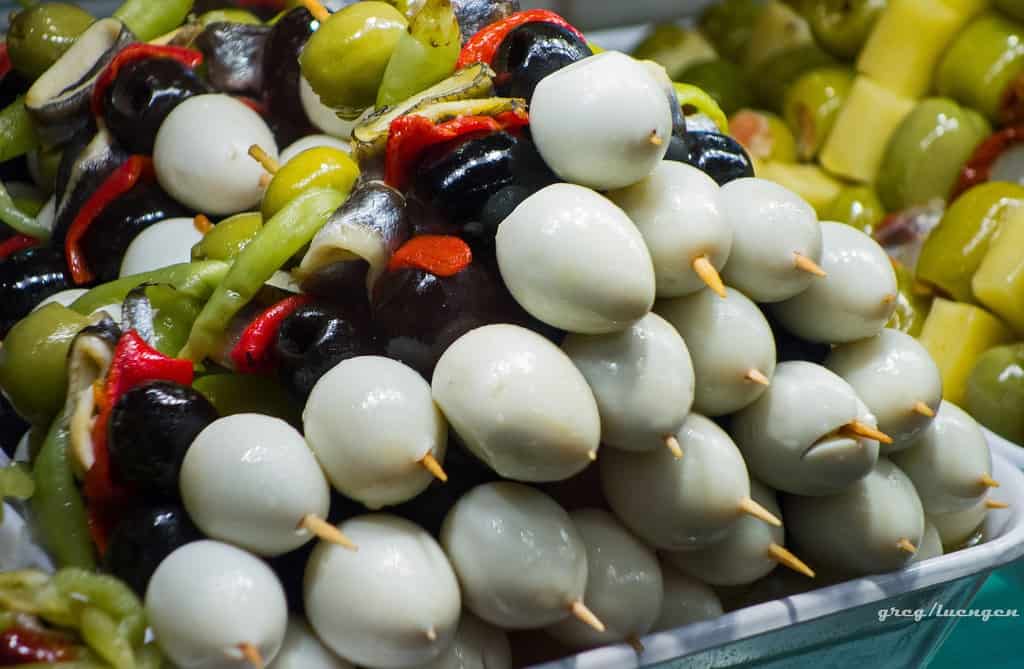 white olives