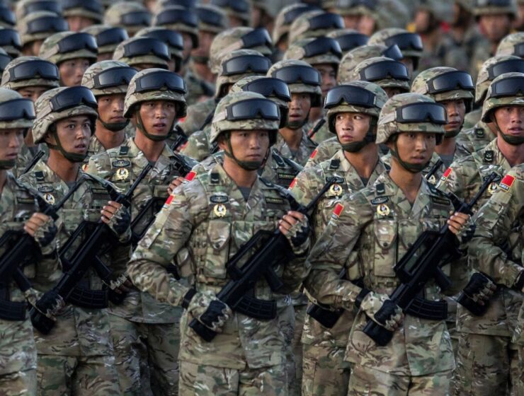 China Chinese army military soldiers Xi Jinping