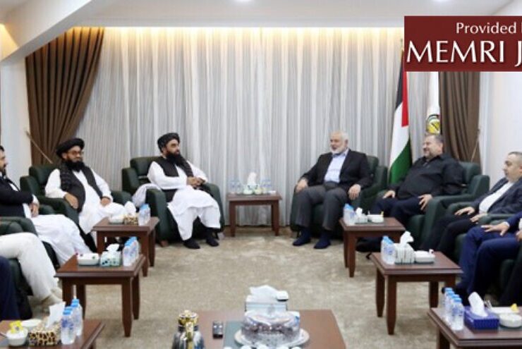 Zabihullah Mujahid, the spokesman of the Islamic Emirate of Afghanistan (IEA, i.e., the Afghan Taliban), met with Hamas leader Ismail Haniyeh during a recent visit to Turkey, Payam-aftab.com, via MEMRI
