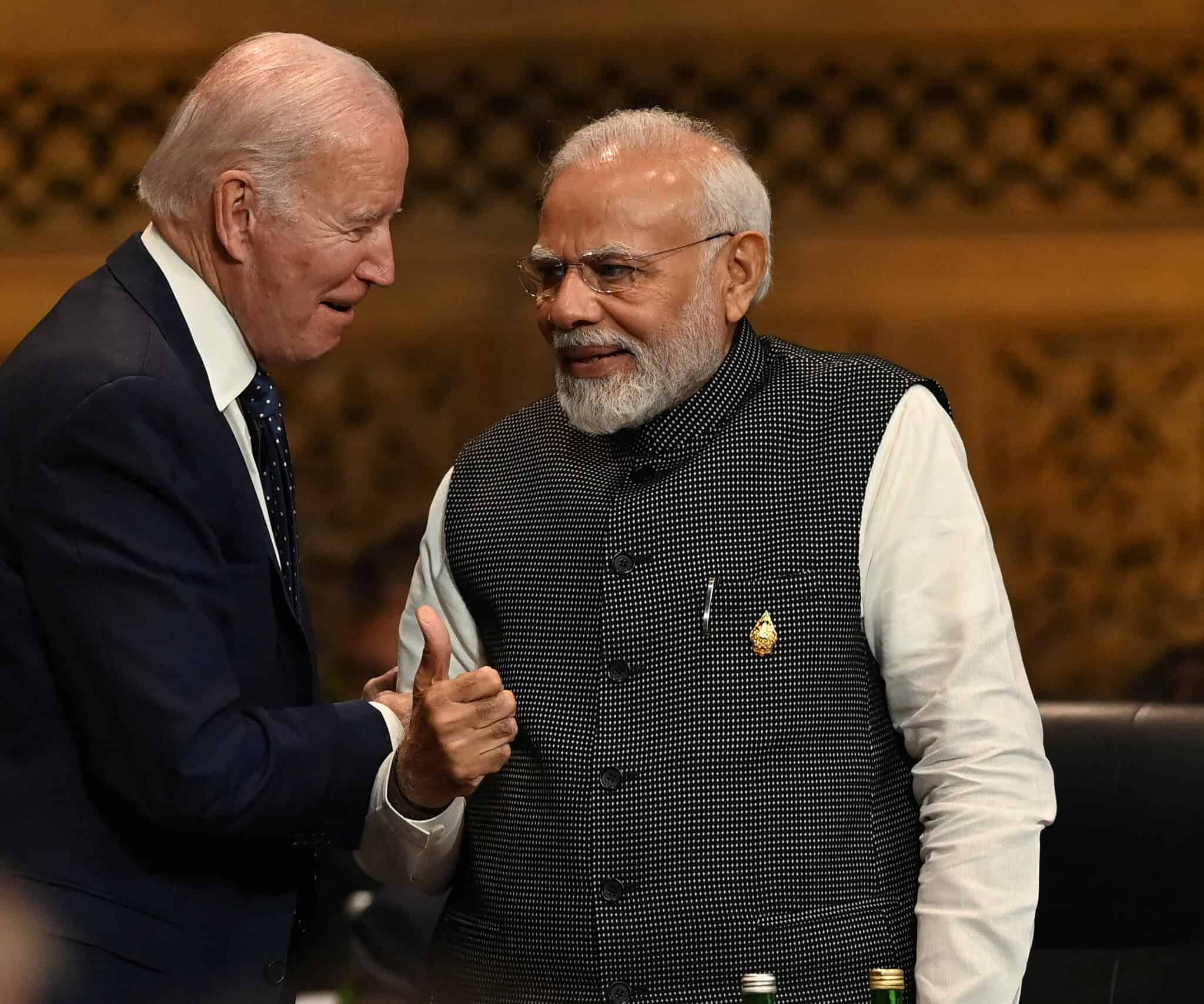 Indian prime Minister Nahrandra Modi US President Joe Biden