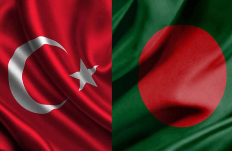 Turkey Turkish Bangladeshi flags