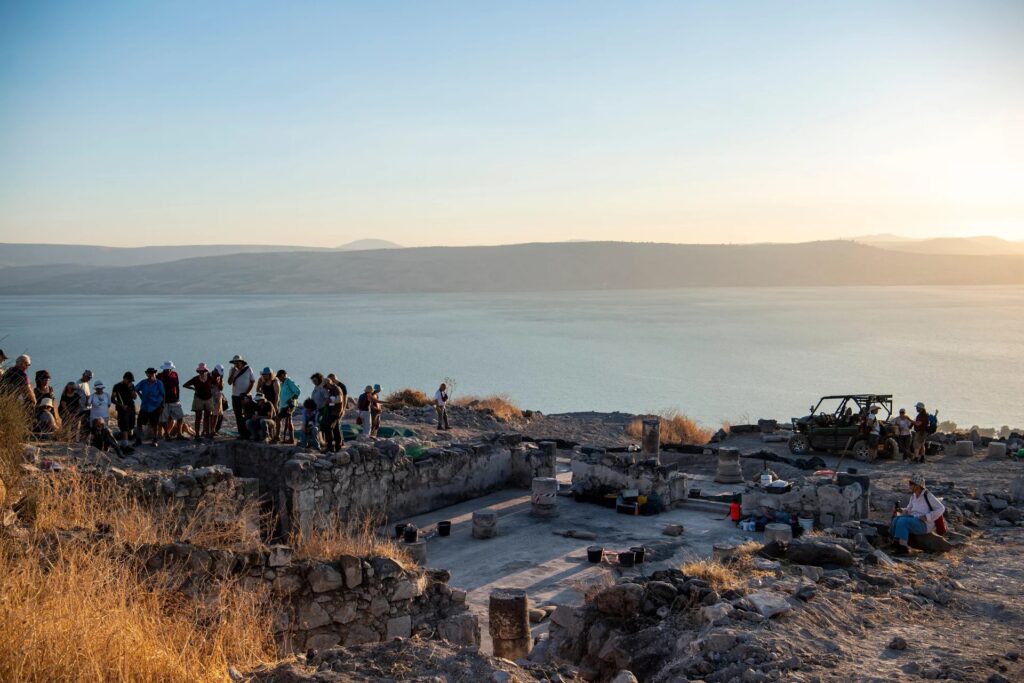 Despite seemingly being in a poor neighborhood, the church offered the best views of the Sea of Galilee from all of Hippos' churches. Credit: Gil Eliahu