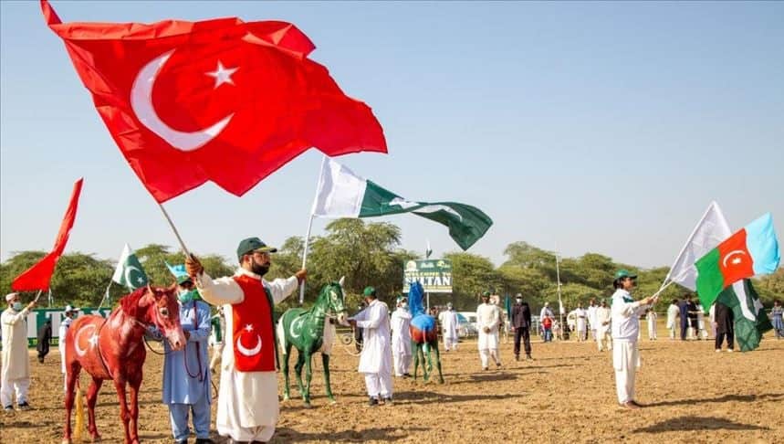 Turkish Pakistani Turkey Azerbaijani azeri flags