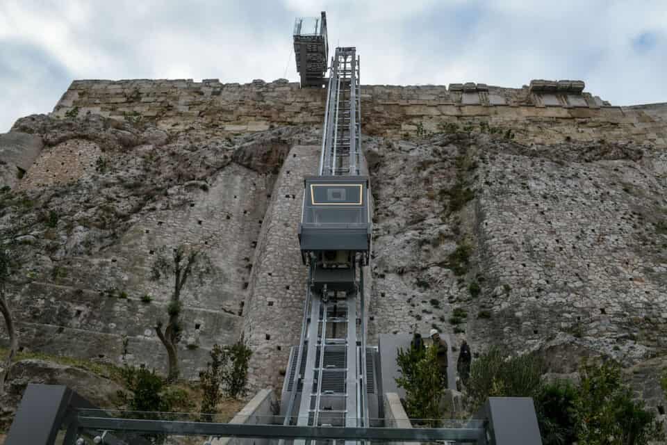 Disabled The-Elevator-On-North-Side-Of-Acropolis