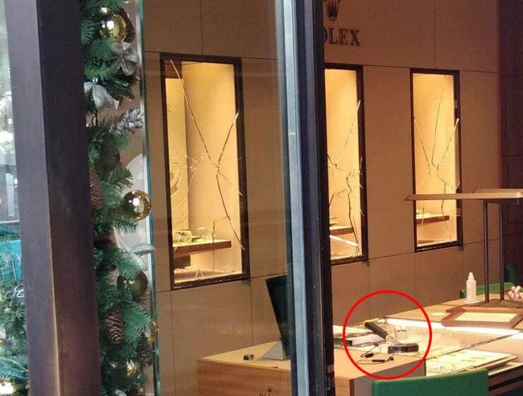 Rolex Store robbery in Athens December 20, 2022.