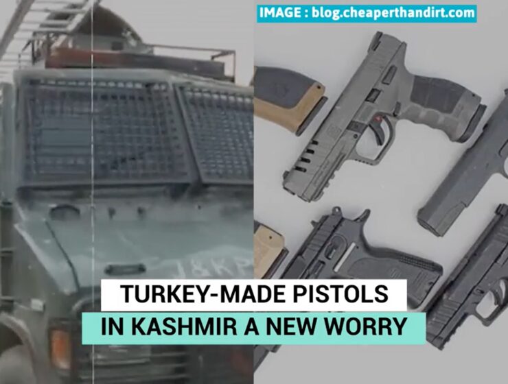Turkey-made pistols in Kashmir