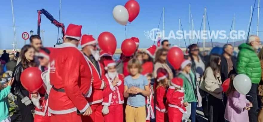Santa Run Chania 2022 crete christmas