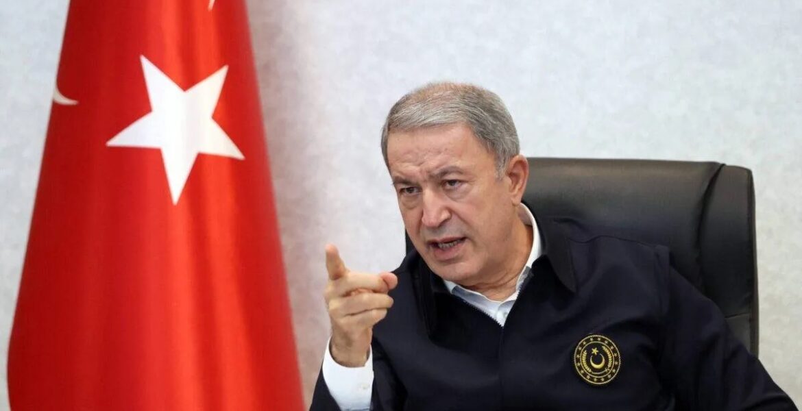 Turkish Defence Minister Hulusi Akar Turkey Greece
