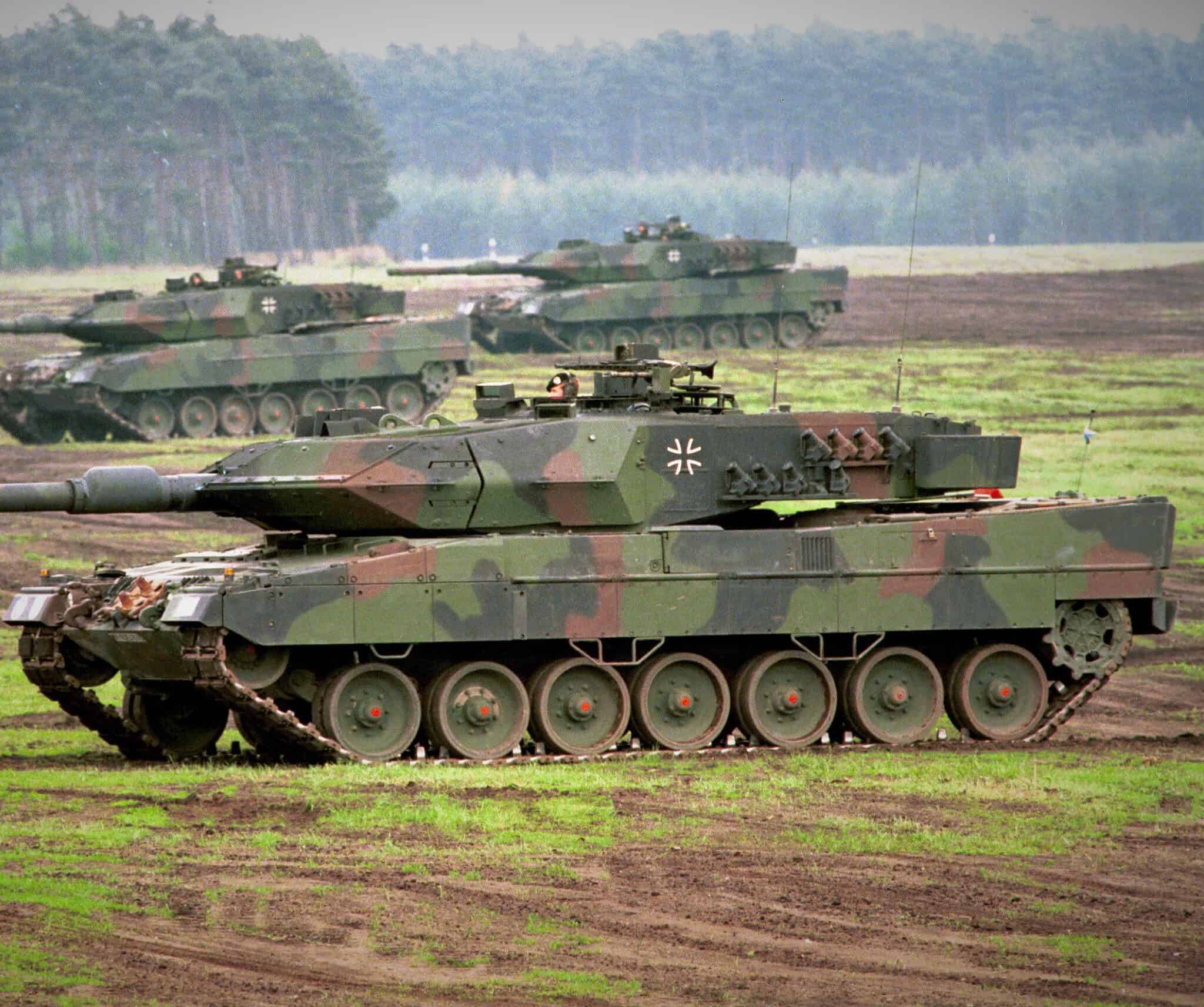 Ukraine Leopard 2A5 main battle tank during teaching and combat demonstration. ©Bundeswehr/Modes