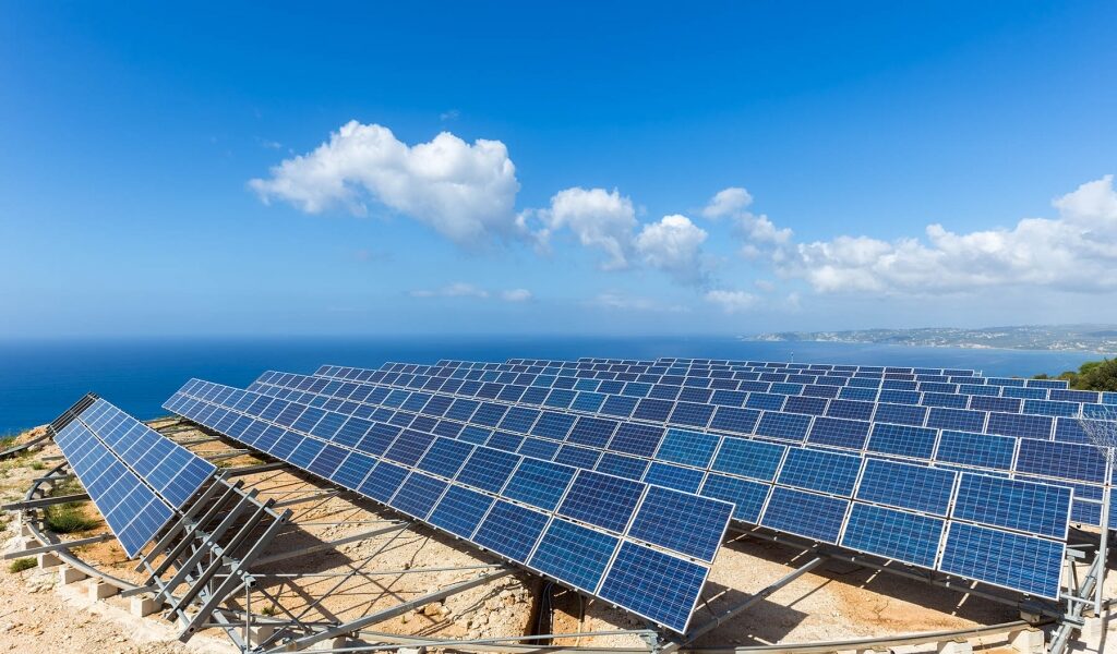 Solar panels, Greece. Copyright: Ben Schonewille / Shutterstock