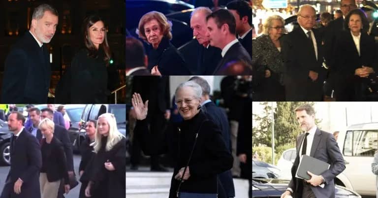 The Greek Royal Family hosted a Dinner for visiting Royal Guests and Relatives at the Hotel Grande Bretagne in Athens tonight, on the eve of the Funeral of King Constantine II of Greece: