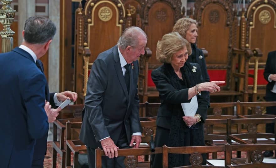Ex Rey Juan Carlos y Reina Sofía de España Ex Rey Constantino