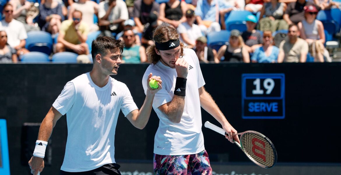 Tsitsipas brothers in Melbourne