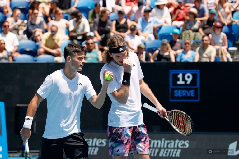 Tsitsipas brothers in Melbourne
