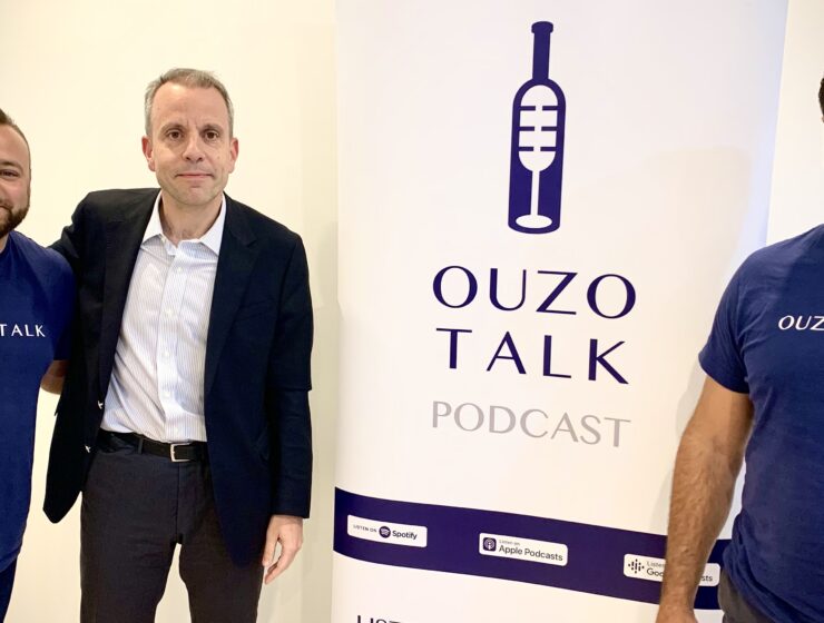 ouzo talk with Greek Consul