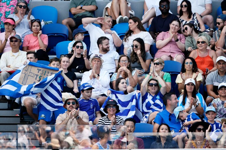 Stefanos Tsitsipas feels at home with the Greek diaspora by his side in Melbourne