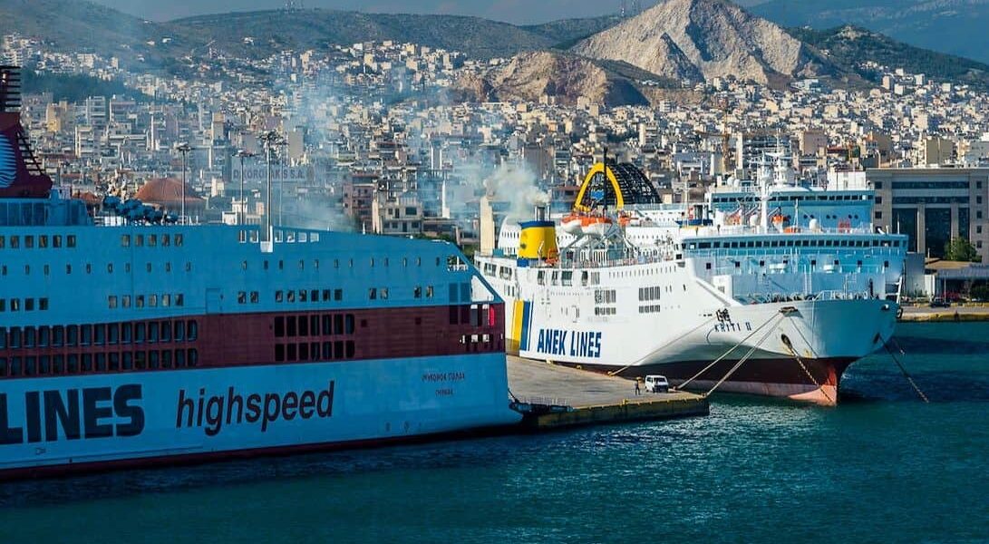 piraeus port greek ships shipping port of Piraeus strike
