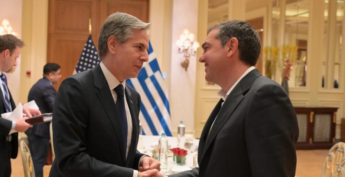 SYRIZA Alexis Tsipras Antony Blinken