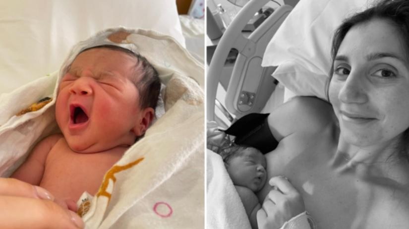 Christina Kokkinakis gave birth to Aphrodite on February 16. Credit: Instagram
