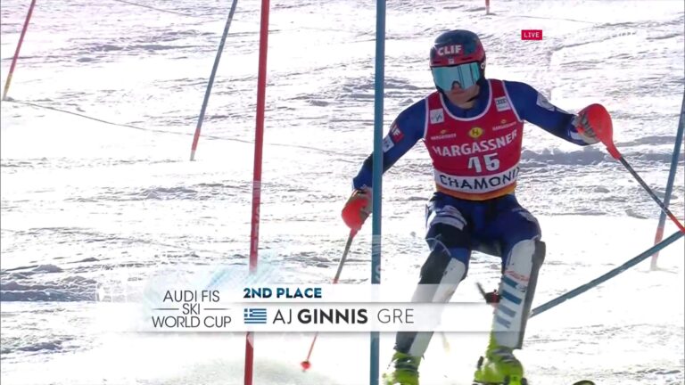 Ginnis becomes the first skier from Greece on a World Cup podium