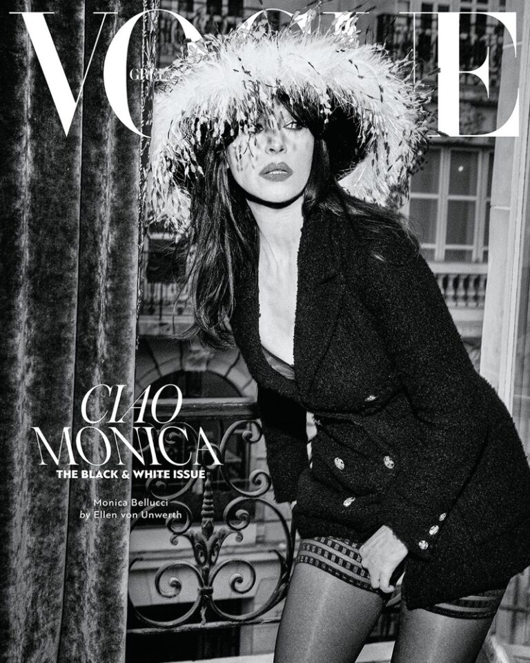 Monica Bellucci Stars on Vogue Greece March 2023 Cover