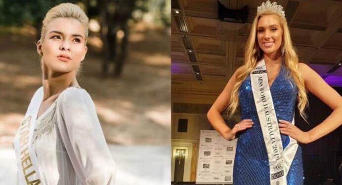 Miss Greece accuses Miss Australia fellow contestant of pushing her off a bus