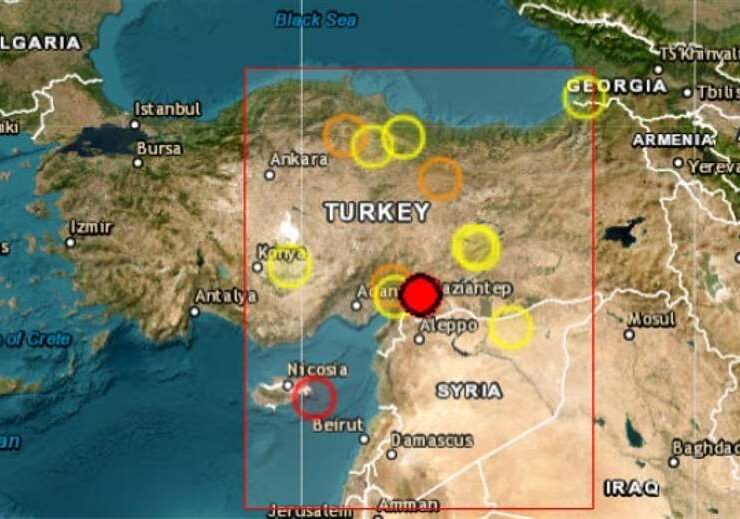 Magnitude 7.7 earthquake hits Turkey