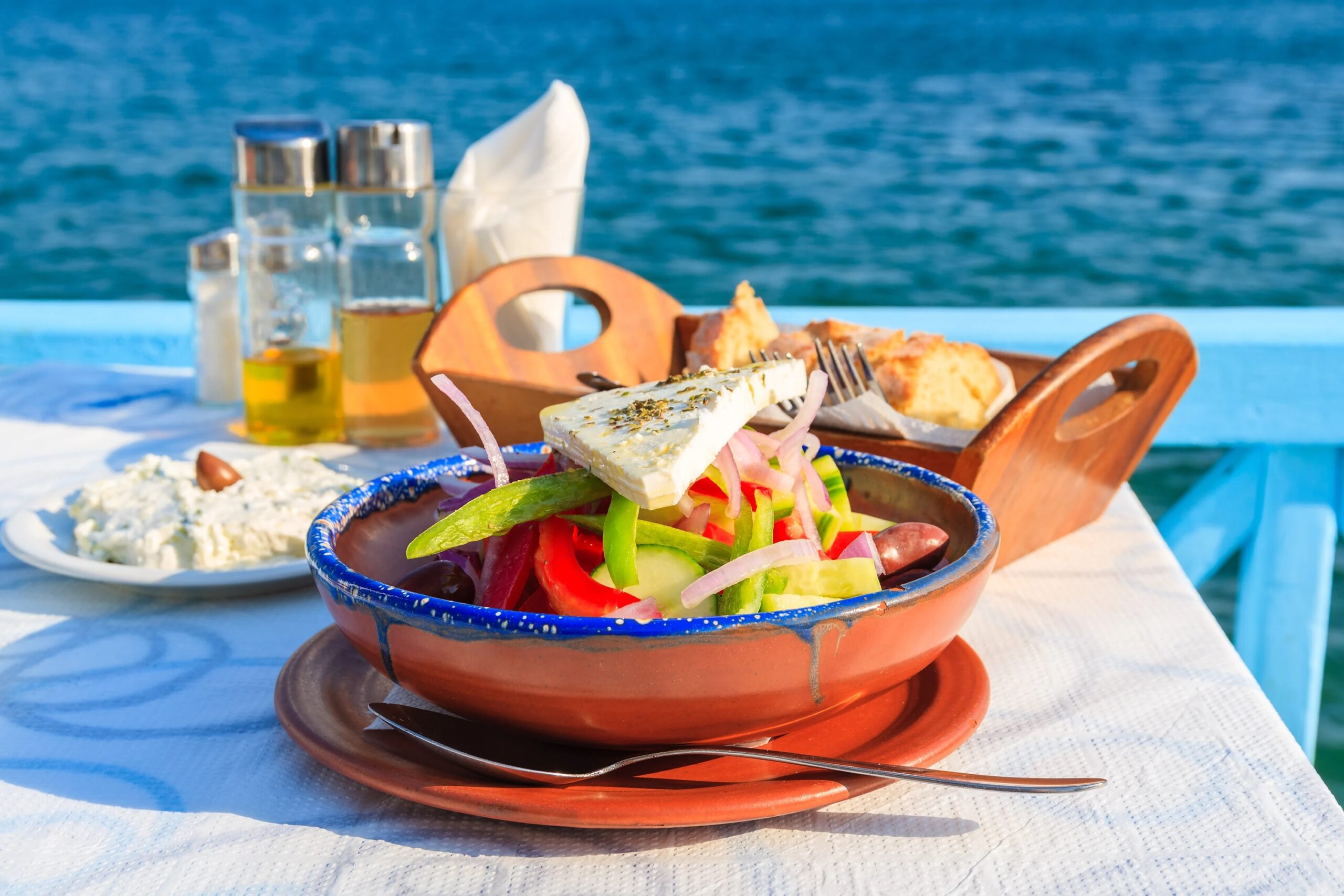 greek salad tzatziki Mediterranean diet