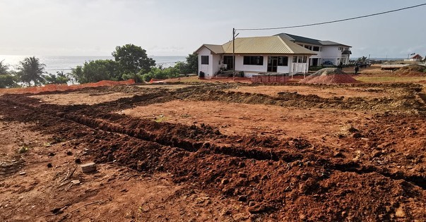 Construction work for the "Giannis Antetokounmpo basketball court" has started at St. Nicholas' Greek School in Tema, Ghana