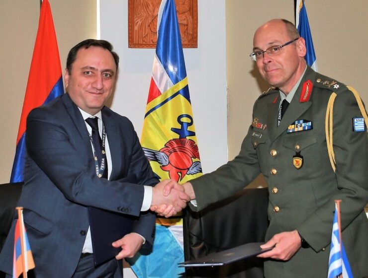 greece Brigadier Vasilios Tsami, and the Director of the Department of Defence Policy and International Cooperation of the Ministry of Defense of Armenia, Mr. Levon Ayvazyan