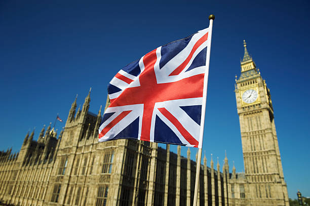 big ben british flag britain united kingdom uk london england
