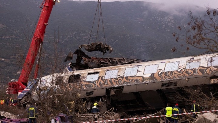 train collision February 28, 2023. Larissa ukraine
