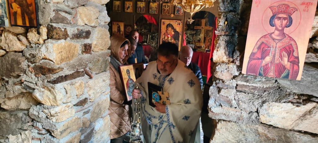 Sunday of Orthodoxy on March 5, 2023 in Orthodox church of Panaghìa tis Elladas (Madonna di Grecia) in Galliciano Kalitsiano Calabaria Kalavria Magna Graecia southern Italy