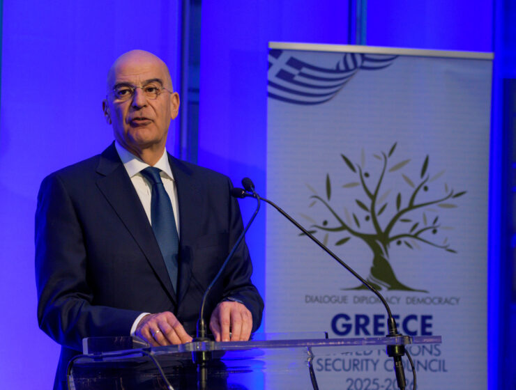 greece Greek Foreign Minister Nikos Dendias UNSC New York March 2023