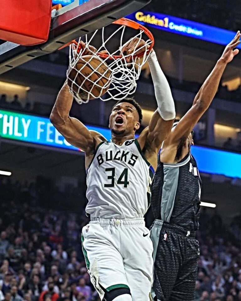 Giannis Antetokounmpo dropped 46 points in the win against the Kings