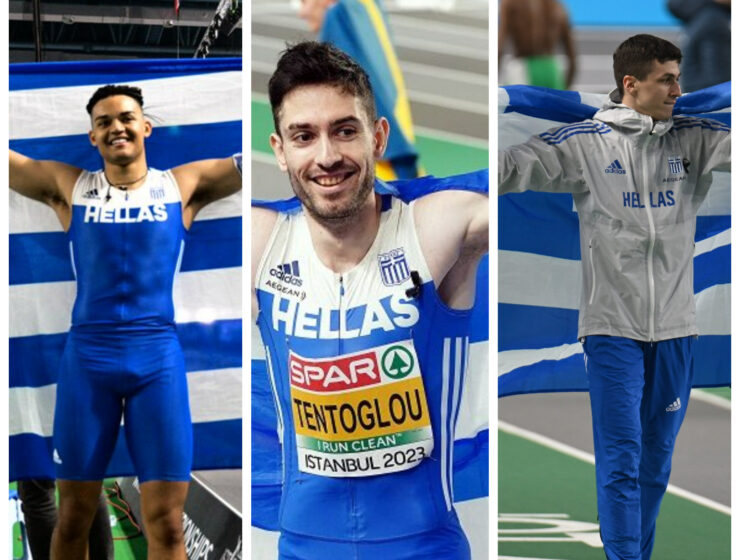 Greece won three medals at the Indoor Track Field Europeans in Istanbu