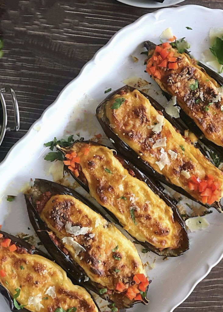 Papoutsakia (Greek Stuffed Eggplants) Recipe