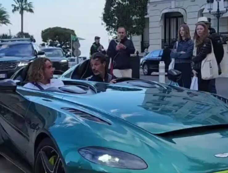 Stefanos Tsitsipas Aston Martin Monte Carlo