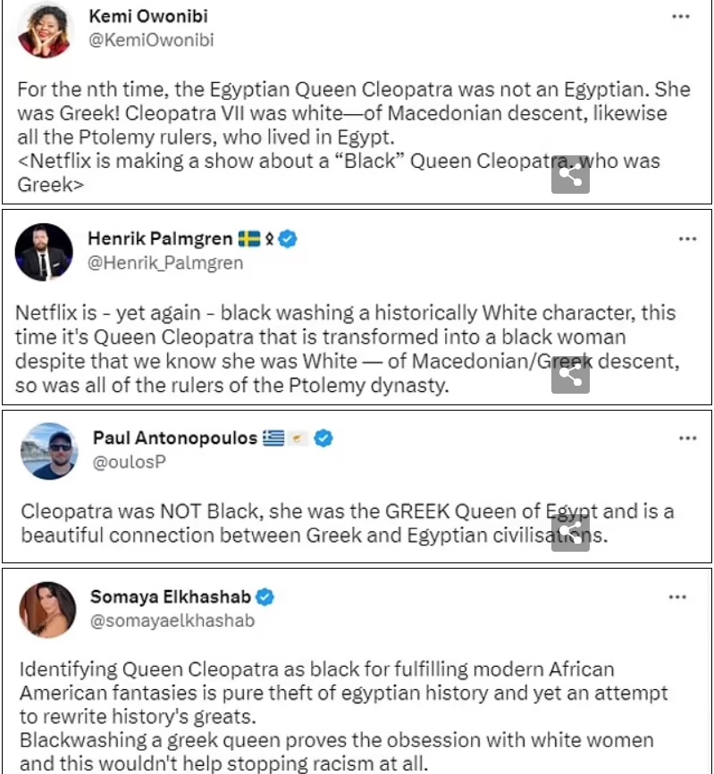 criticism against Queen Cleopatra