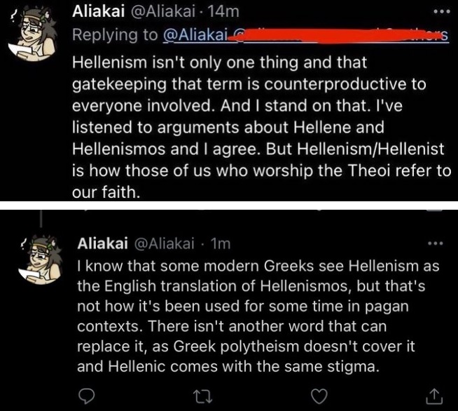 YouTube content creator and self-described “Hellenist” defending Pagan appropriation of Hellenism