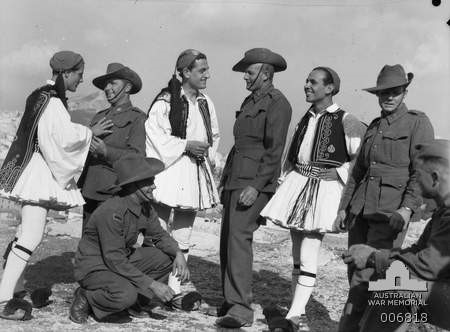 Anzacs 1941 with Evzones