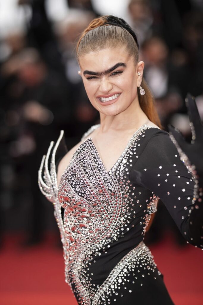 Sophia Hadjipanteli Posed On The Red Carpet Of Cannes In A Stunning