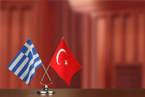 greece greek turkey turkish flags Thessaloniki