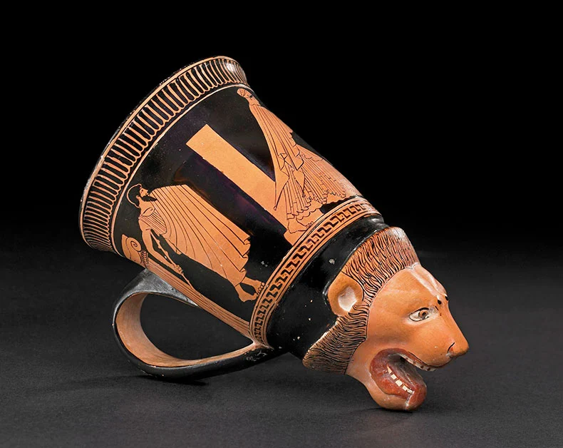 Lion head drinking cup © The Trustees of the British Museum