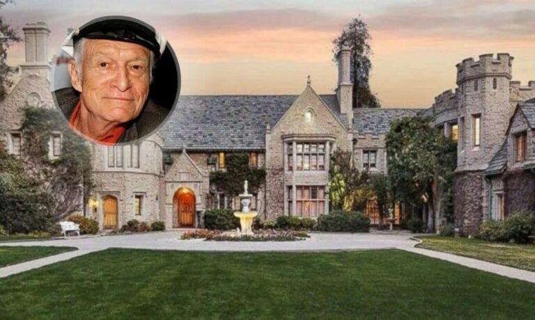 What happened to the Playboy mansion after Hugh Hefner's death and how it ended up in Greek hands