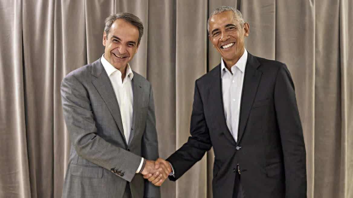 Kyriakos Mitsotakis, Barack Obama June 2023